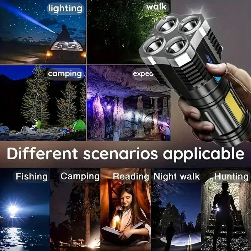 Ultra-Bright USB Rechargeable LED Flashlight