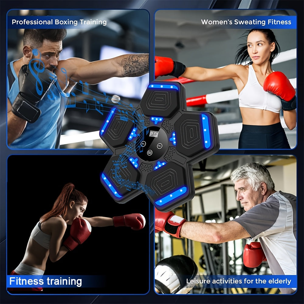 2025 Smart Wireless Music Boxing Machine with LED Display & Gloves