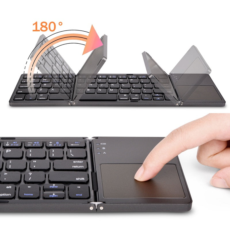 2 in 1 Wireless Foldable Mini Keyboard