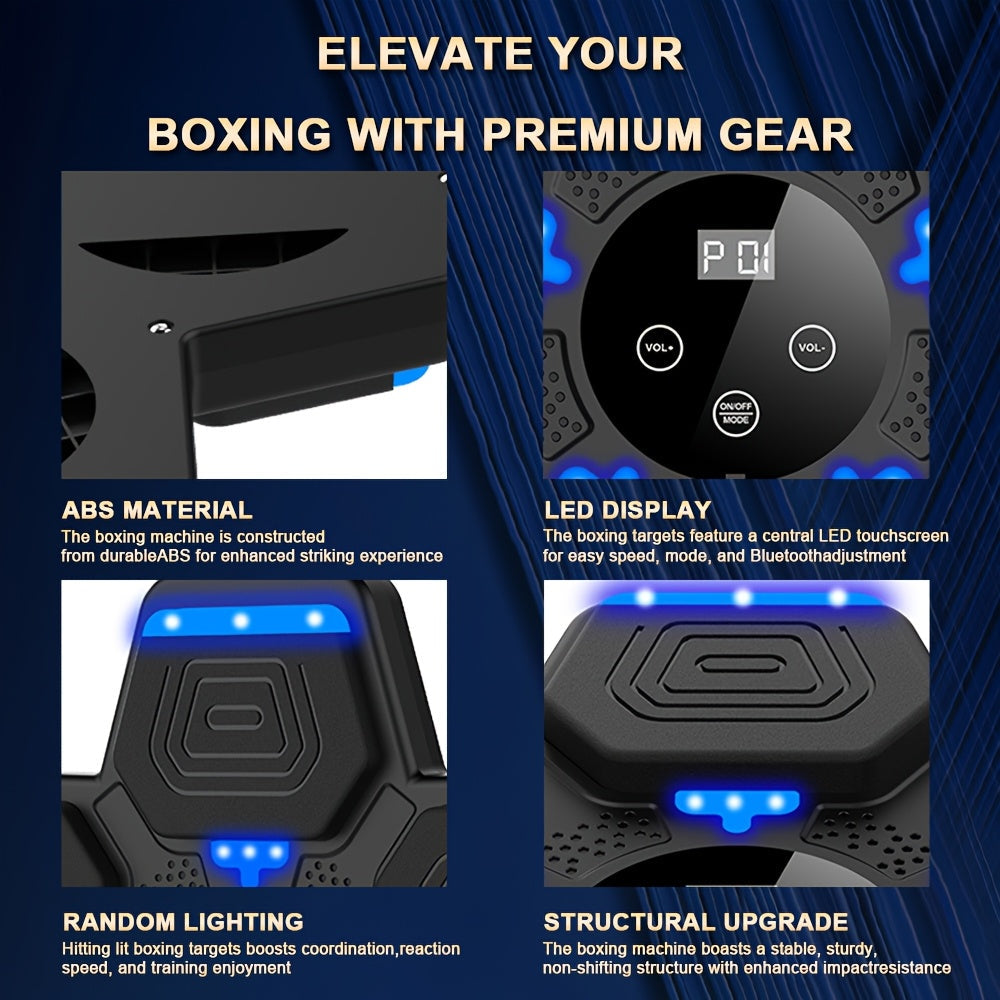 2025 Smart Wireless Music Boxing Machine with LED Display & Gloves