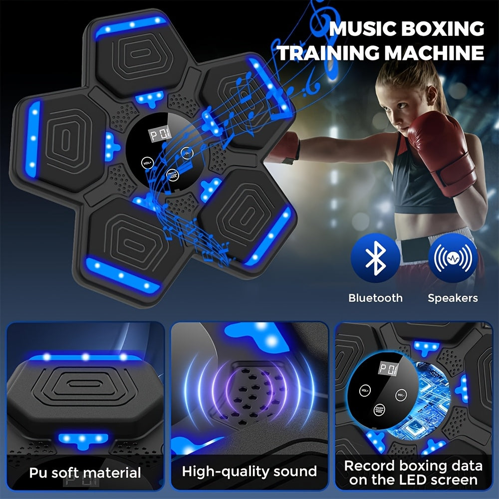 2025 Smart Wireless Music Boxing Machine with LED Display & Gloves